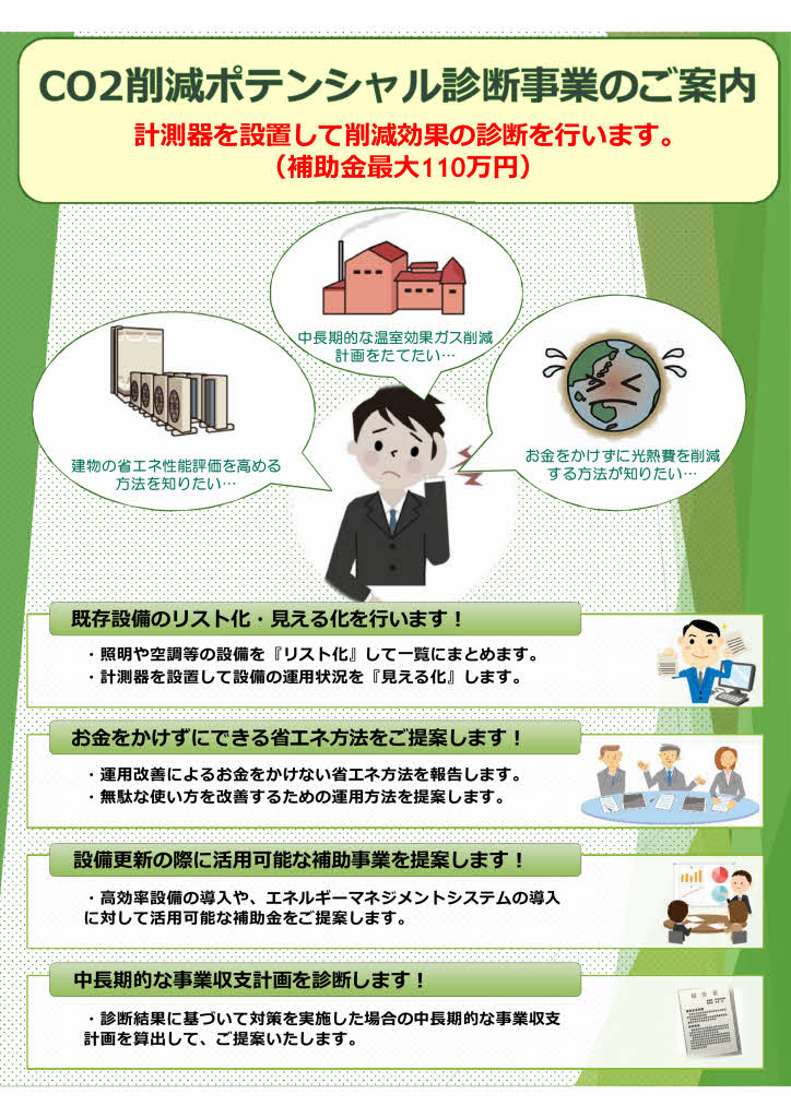 CO2削減ポテンシャル診断事業申請申込書